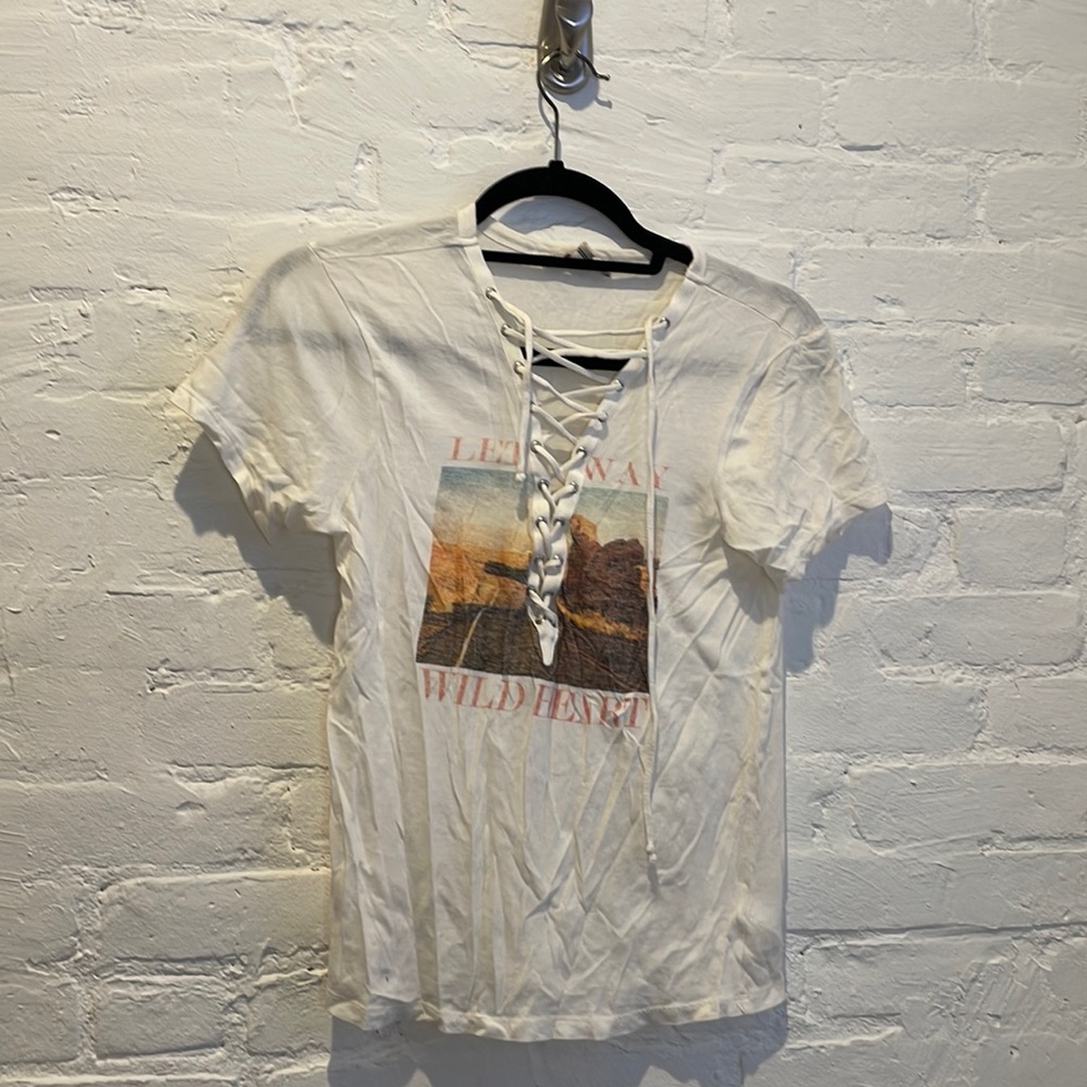 Lace up Tshirt